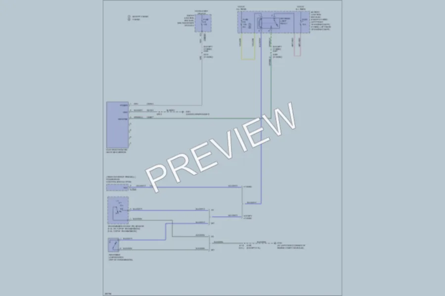 2008 Ford EscapeHybrid Power Mirrors wiring diagram preview