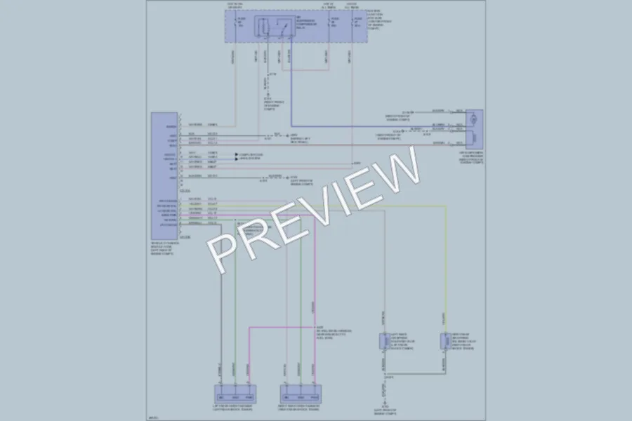 2008 Ford Expedition Electronic Suspension wiring diagram preview