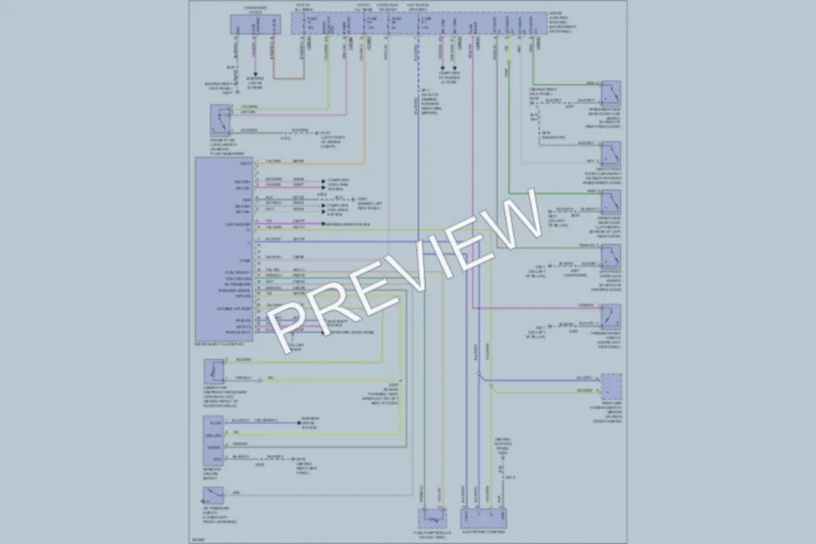 2008 Ford Expedition Instrument Cluster wiring diagram preview