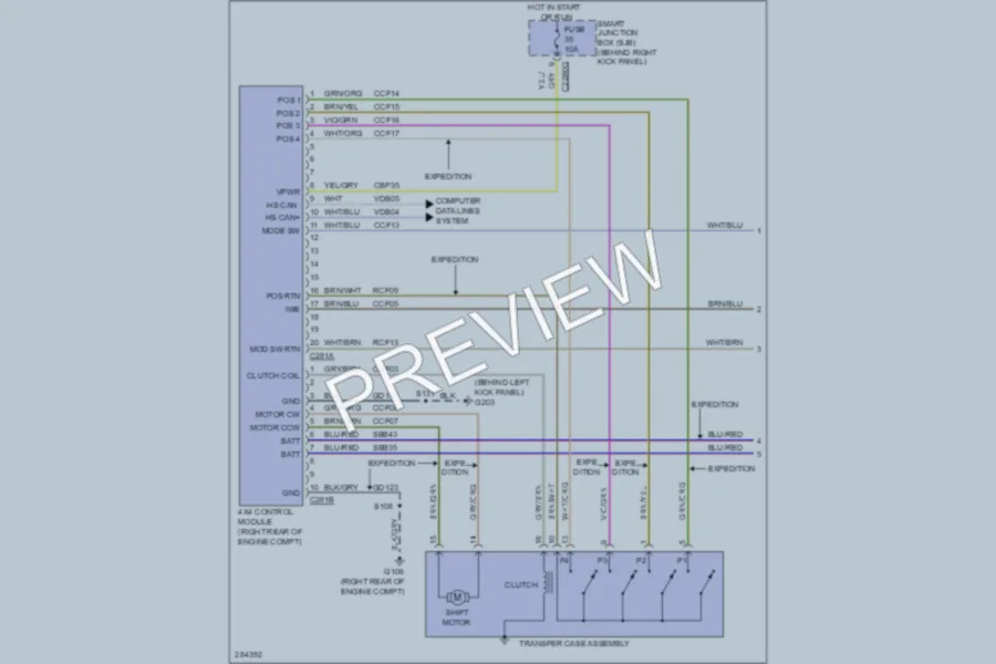 2008 Ford Expedition Transmission wiring diagram preview