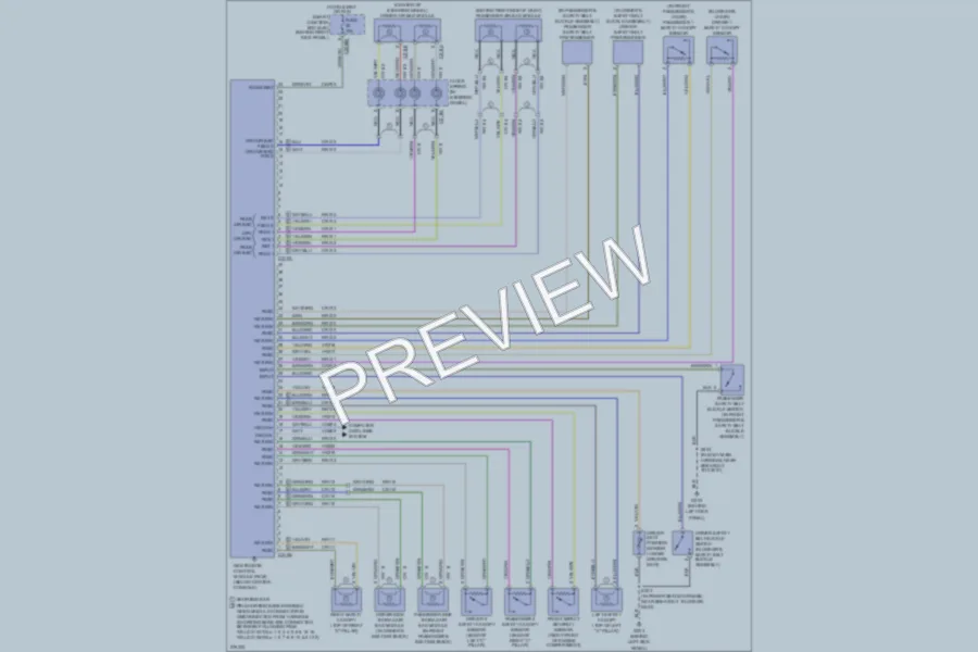 2008 Ford ExpeditionEL Supplemental Restraints wiring diagram preview