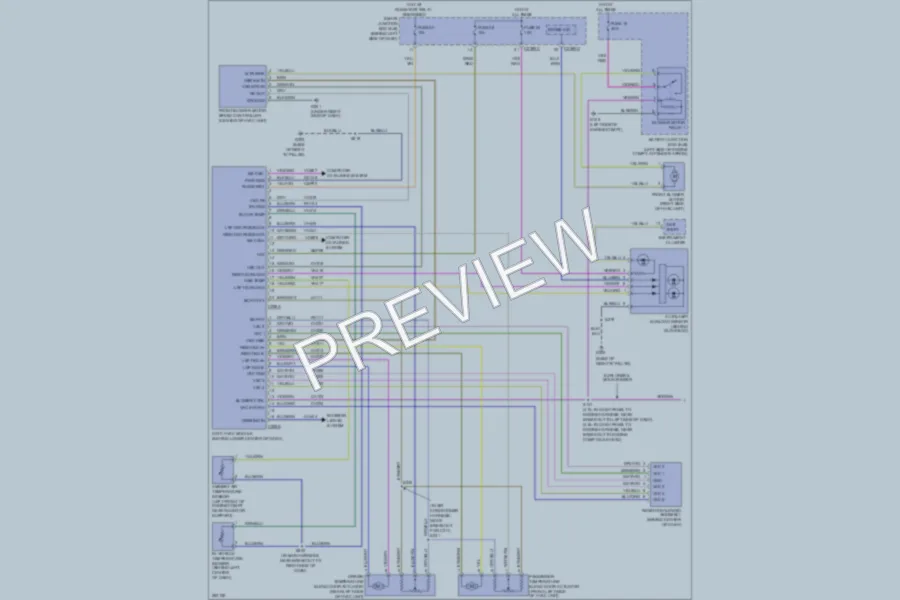 2008 Ford Explorer Air Conditioning wiring diagram preview