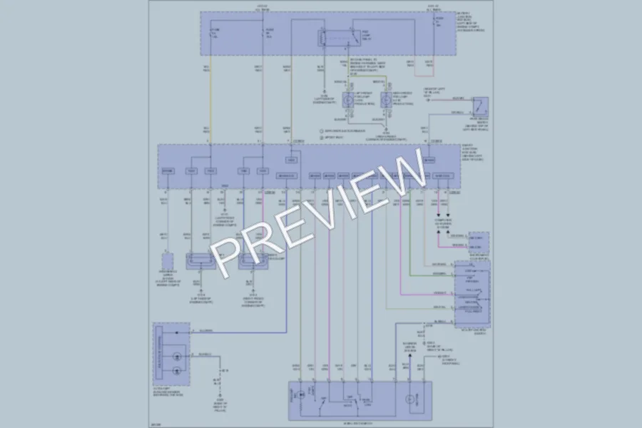 2008 Ford Explorer Headlights wiring diagram preview