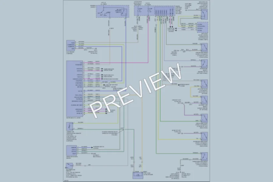 2008 Ford Explorer Instrument Cluster wiring diagram preview