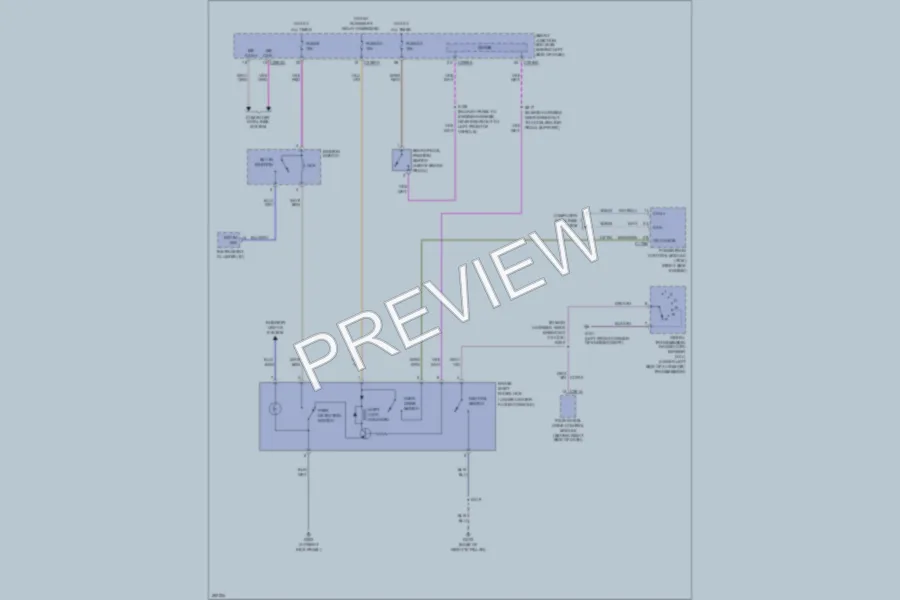 2008 Ford Explorer Shift Interlock wiring diagram preview