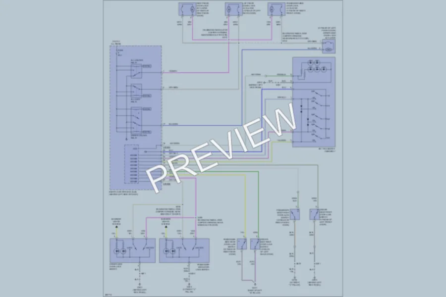 2008 Ford ExplorerSportTrac Power Door Locks wiring diagram preview