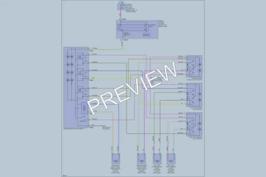 2008 Ford ExplorerSportTrac Power Windows wiring diagram preview