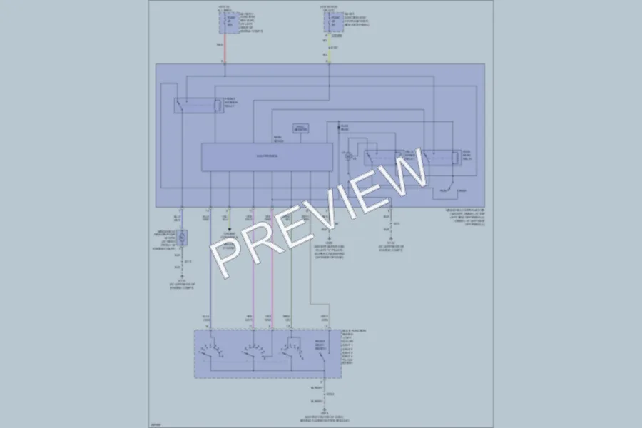 2008 Ford F350 Super Duty Wiper Washer wiring diagram preview