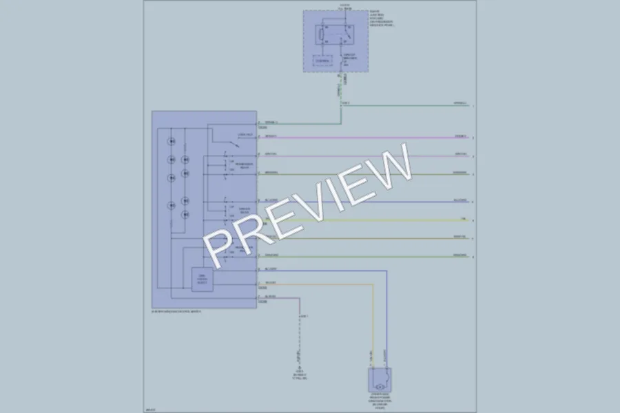 2008 Ford F350 Super Duty Power Windows wiring diagram preview