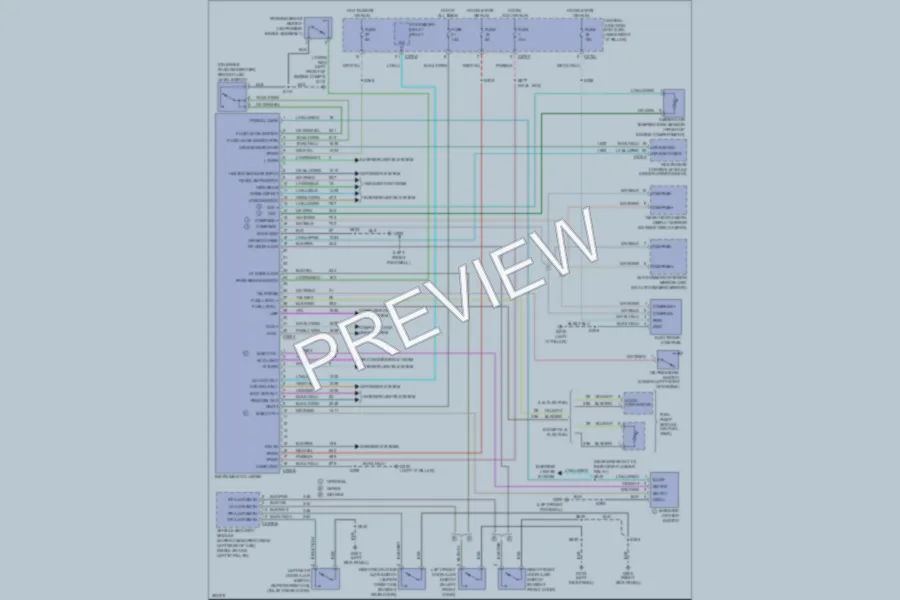 2008 Ford F150 Instrument Cluster wiring diagram preview