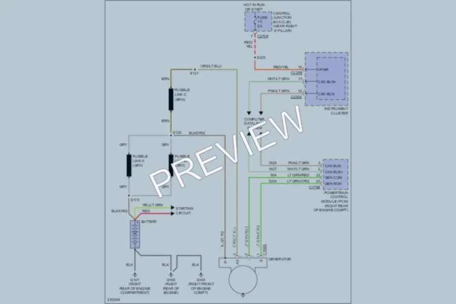 2008 Ford F150 Starting Charging wiring diagram preview