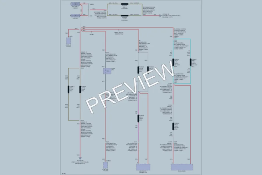 2008 Ford F250 Super Duty Power Distribution wiring diagram preview