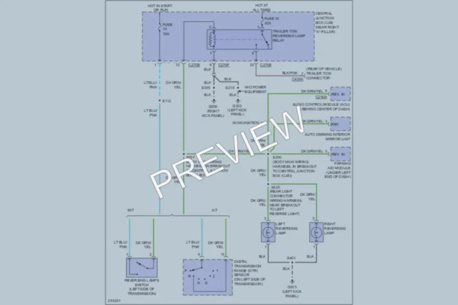 2008 Ford F150 Exterior Lights wiring diagram preview