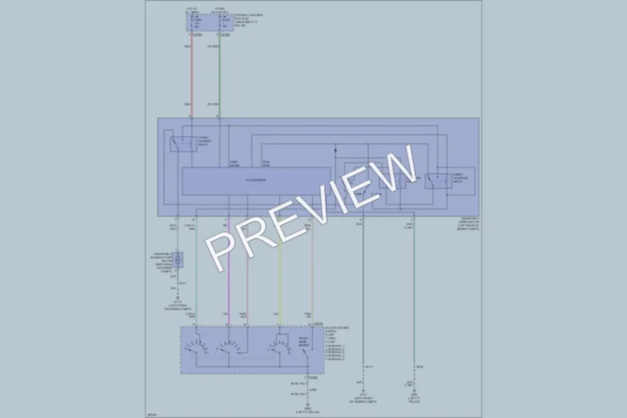 2008 Ford F150 Wiper Washer wiring diagram preview