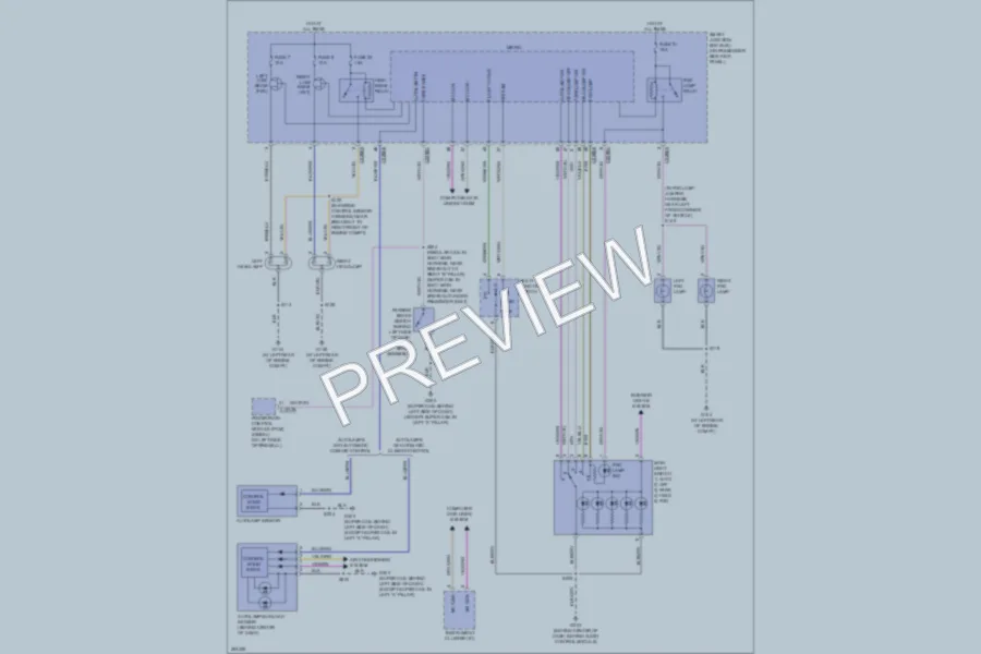 2008 Ford F250 Super Duty Headlights wiring diagram preview