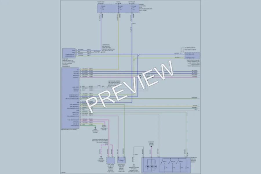 2008 Ford F350 Super Duty Instrument Cluster wiring diagram preview