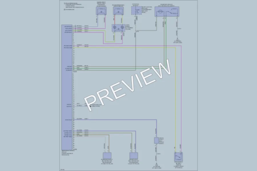 2008 Ford F550ChsCab Supplemental Restraints wiring diagram preview