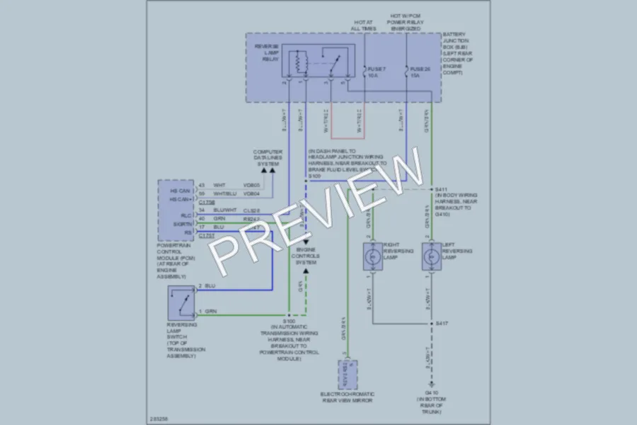 2008 Ford Focus Exterior Lights wiring diagram preview