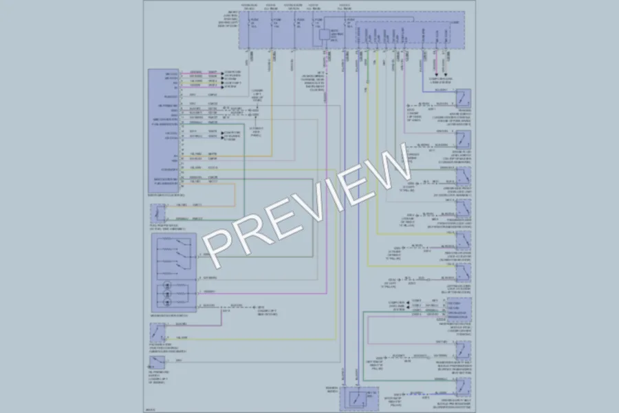 2008 Ford Focus Instrument Cluster wiring diagram preview