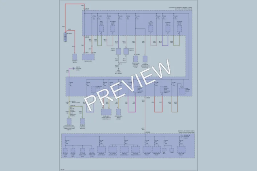 2008 Ford Focus Power Distribution wiring diagram preview
