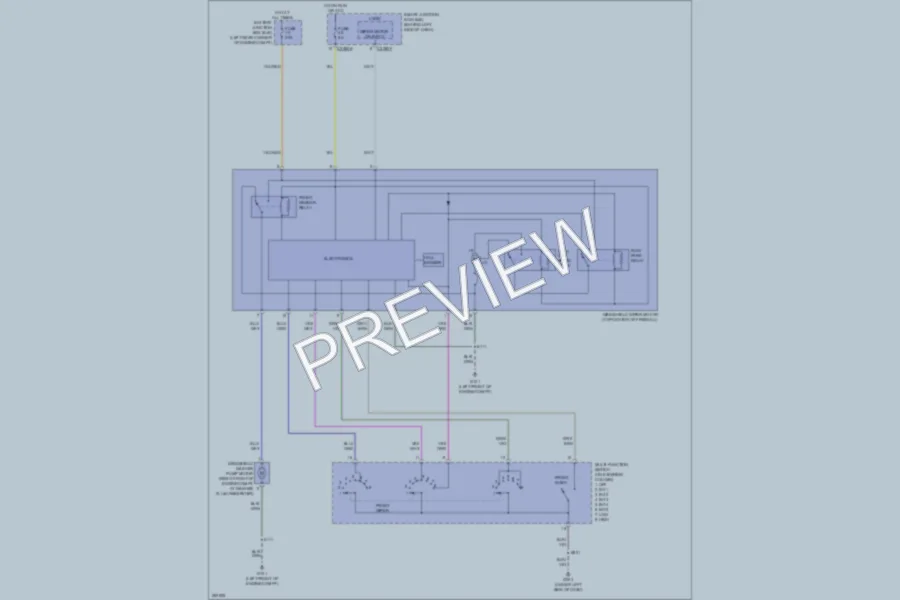 2008 Ford Focus Wiper Washer wiring diagram preview
