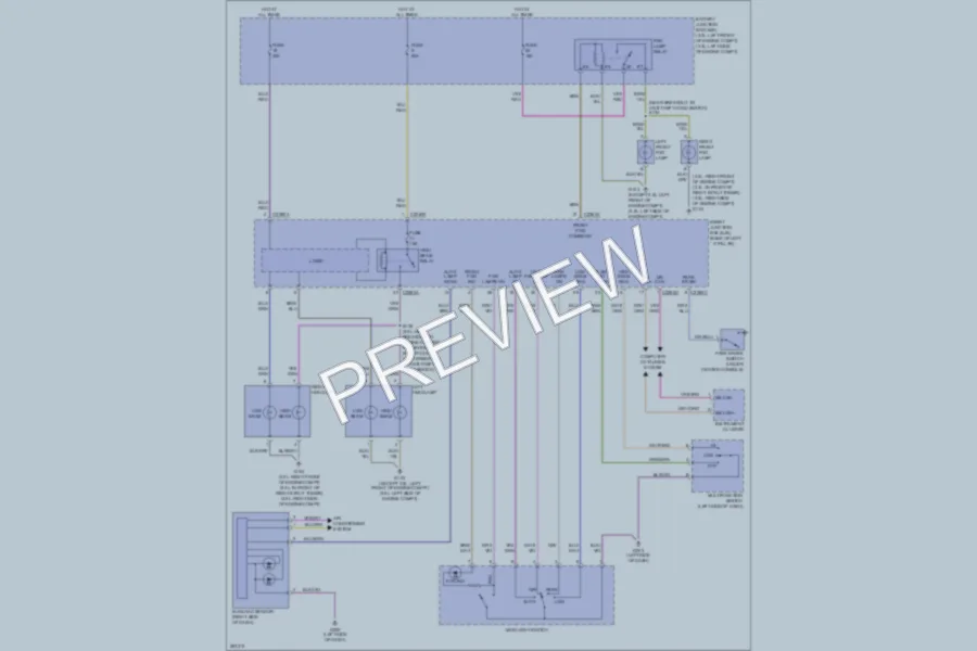 2008 Ford Fusion Headlights wiring diagram preview