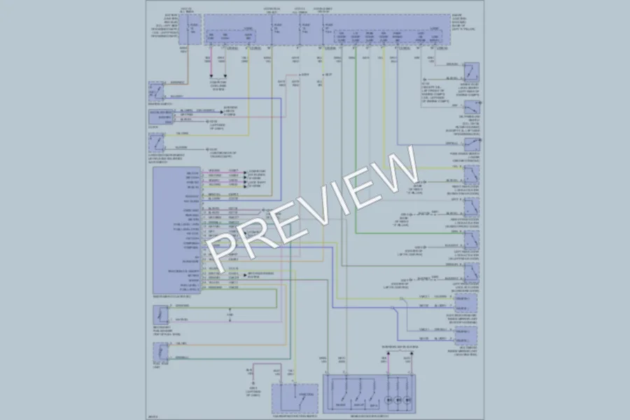 2008 Ford Fusion Instrument Cluster wiring diagram preview