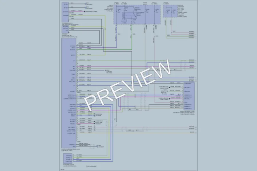 2008 Ford Fusion Navigation wiring diagram preview