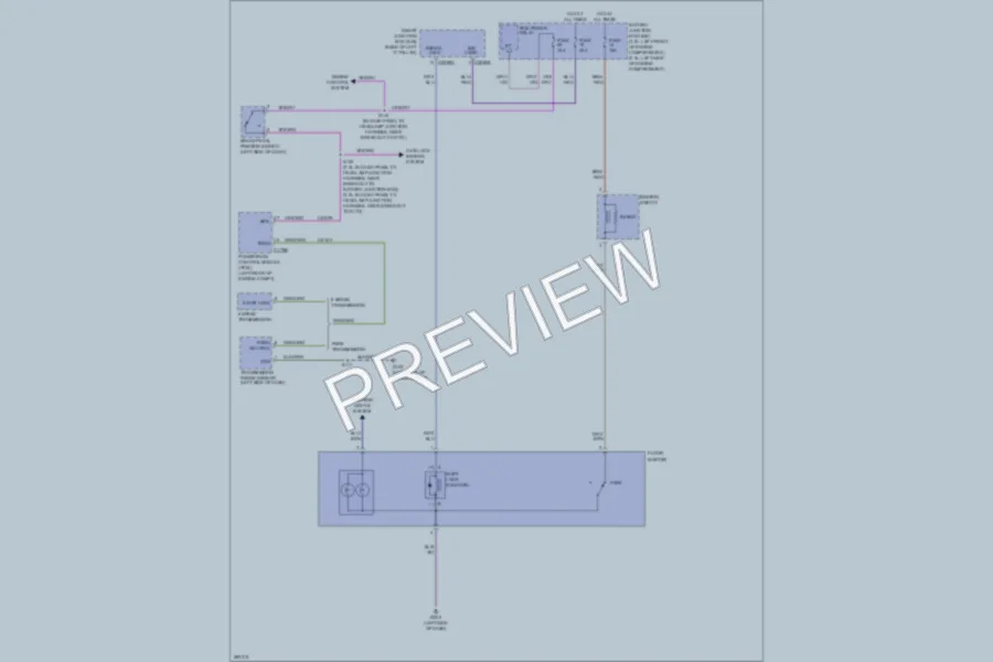 2008 Ford Fusion Shift Interlock wiring diagram preview