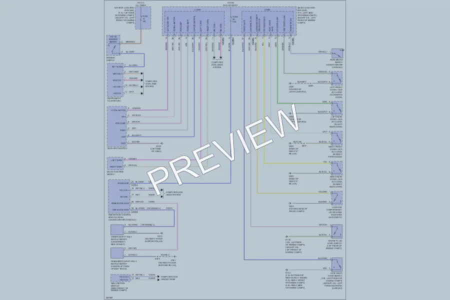 2008 Ford Fusion Warning Systems wiring diagram preview