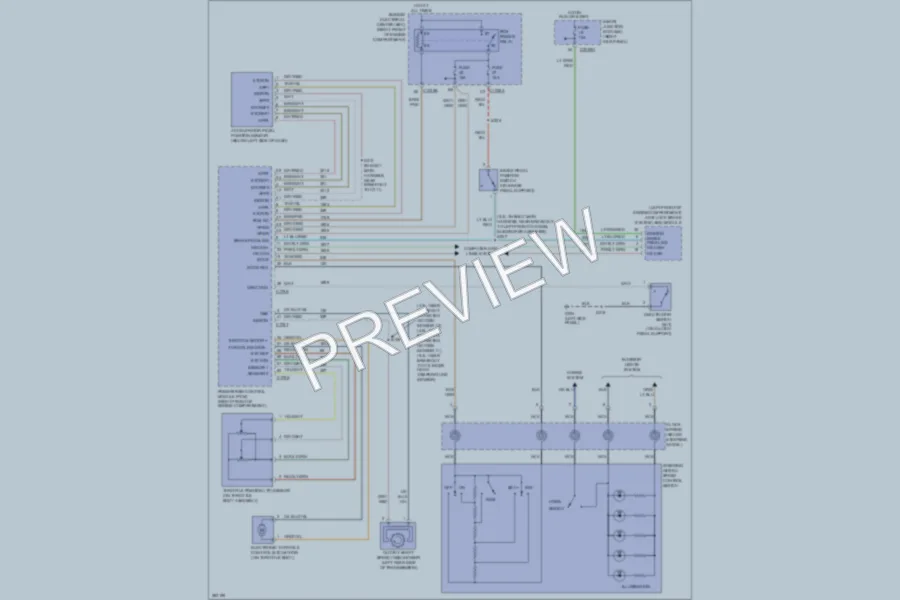 2008 Ford Mustang Cruise Control wiring diagram preview