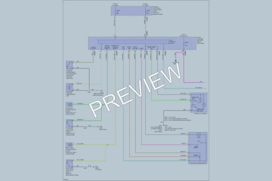 2008 Ford Mustang Interior Lights wiring diagram preview