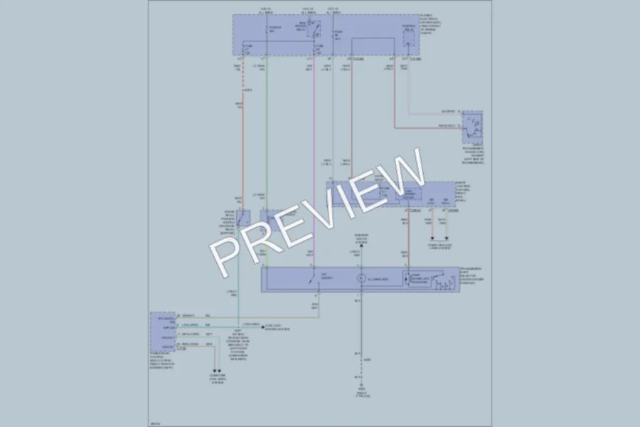 2008 Ford Mustang Shift Interlock wiring diagram preview