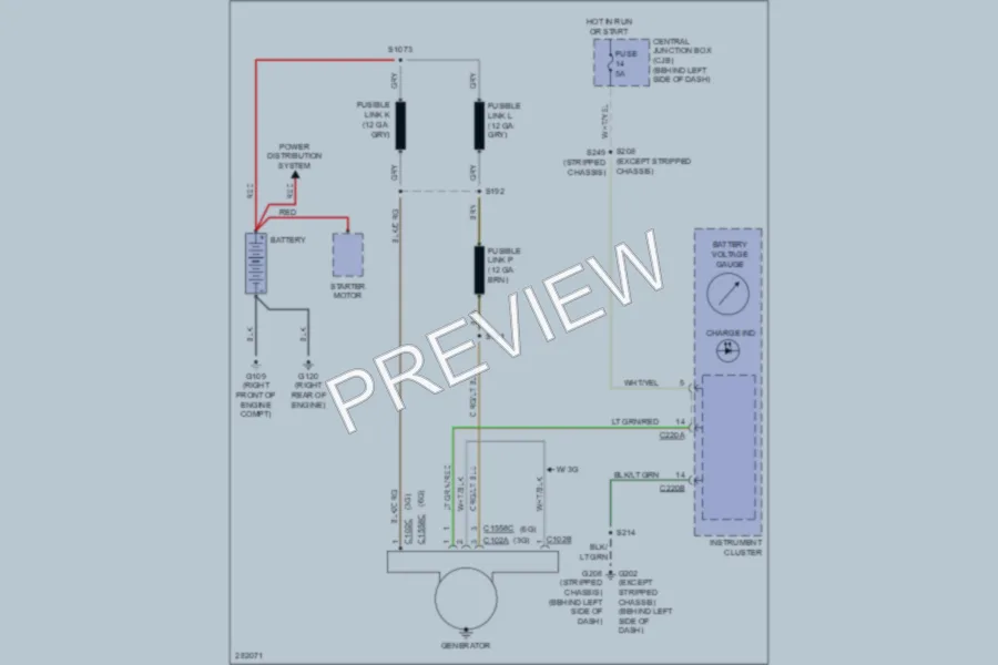 2008 Ford E350 Super Duty Starting Charging wiring diagram preview