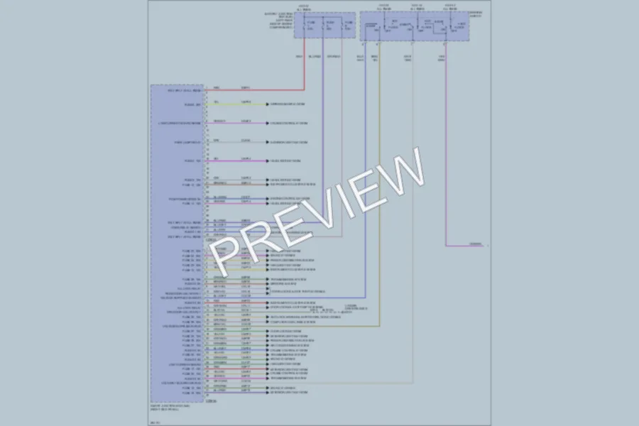2008 Ford Ranger Body Control Modules wiring diagram preview