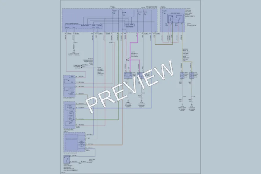 2008 Ford Ranger Headlights wiring diagram preview
