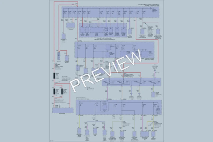 2008 Ford Ranger Power Distribution wiring diagram preview