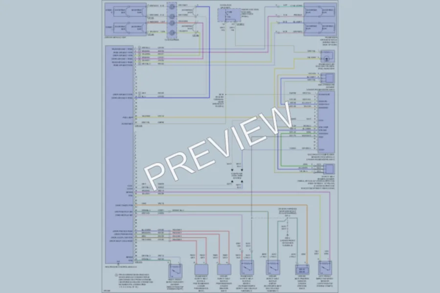 2008 Ford Ranger Supplemental Restraints wiring diagram preview