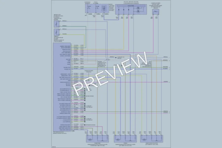 2008 Ford Taurus Air Conditioning wiring diagram preview