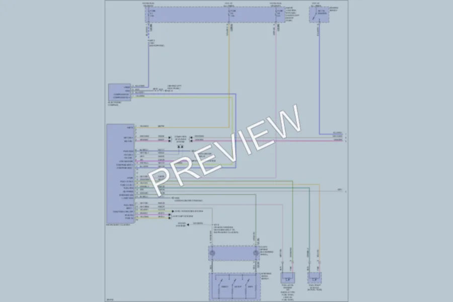 2008 Ford Taurus Instrument Cluster wiring diagram preview