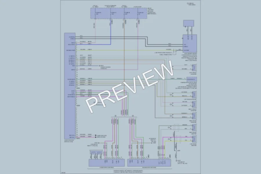 2008 Ford Taurus Radio wiring diagram preview