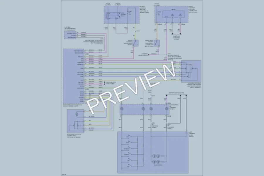 2008 Ford TaurusX Cruise Control wiring diagram preview