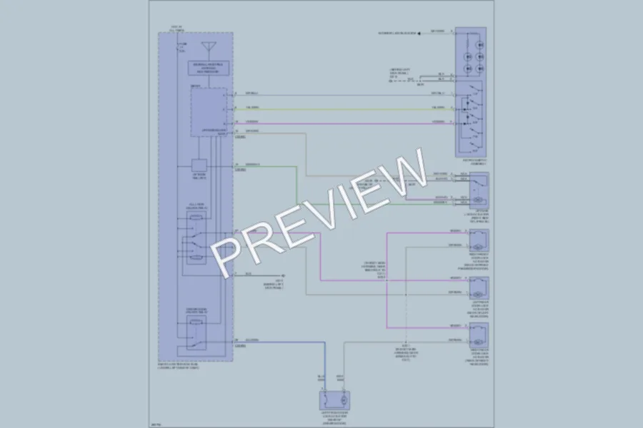 2008 Ford TaurusX Power Door Locks wiring diagram preview