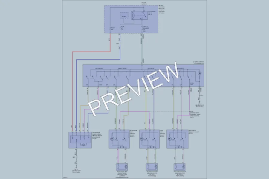 2008 Ford TaurusX Power Windows wiring diagram preview