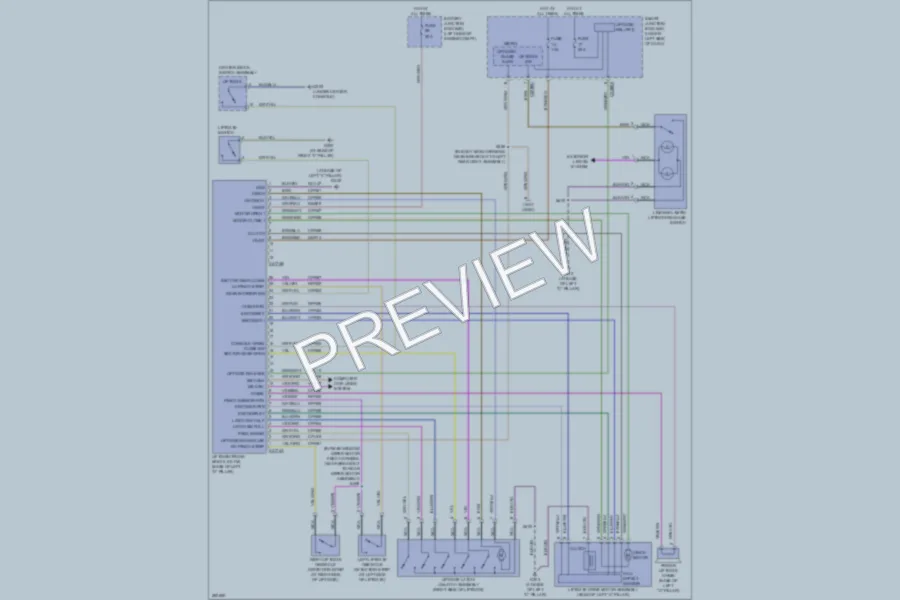 2008 Ford TaurusX Trunk Tailgate Fuel Door wiring diagram preview