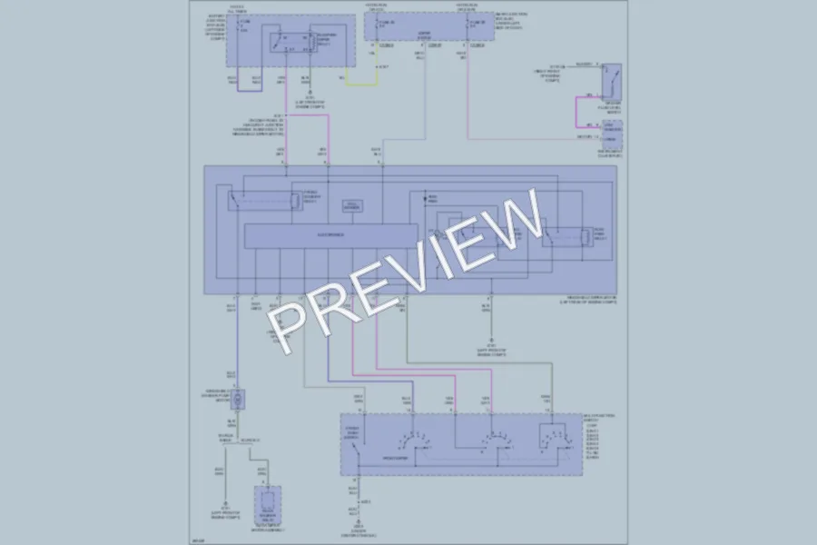 2008 Ford TaurusX Wiper Washer wiring diagram preview