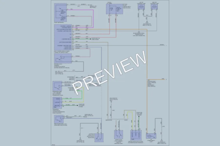 2008 GMC Acadia Interior Lights wiring diagram preview
