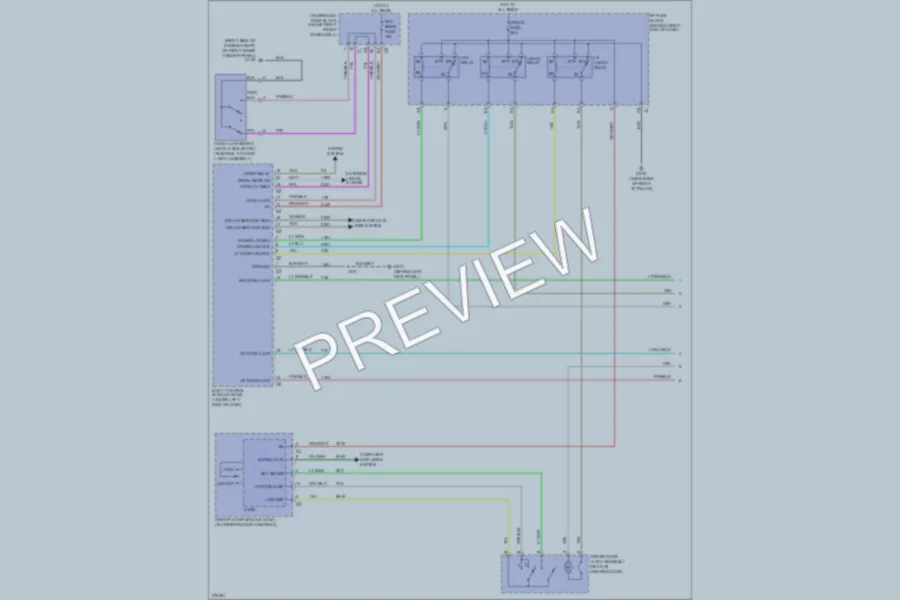 2008 GMC Acadia Power Door Locks wiring diagram preview
