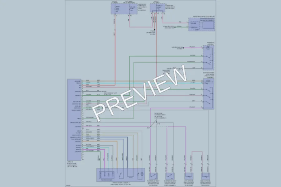 2008 GMC Acadia Trunk Tailgate Fuel Door wiring diagram preview