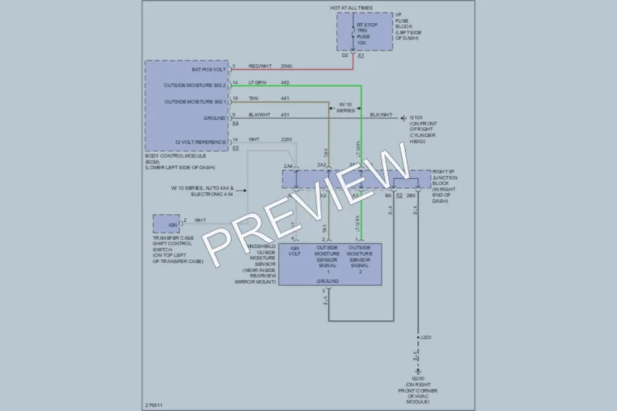 2008 GMC 3500 Hd Wiper Washer wiring diagram preview